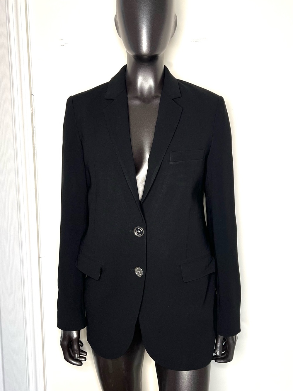 Michael Kors Black Single-Button Tailored Blazer